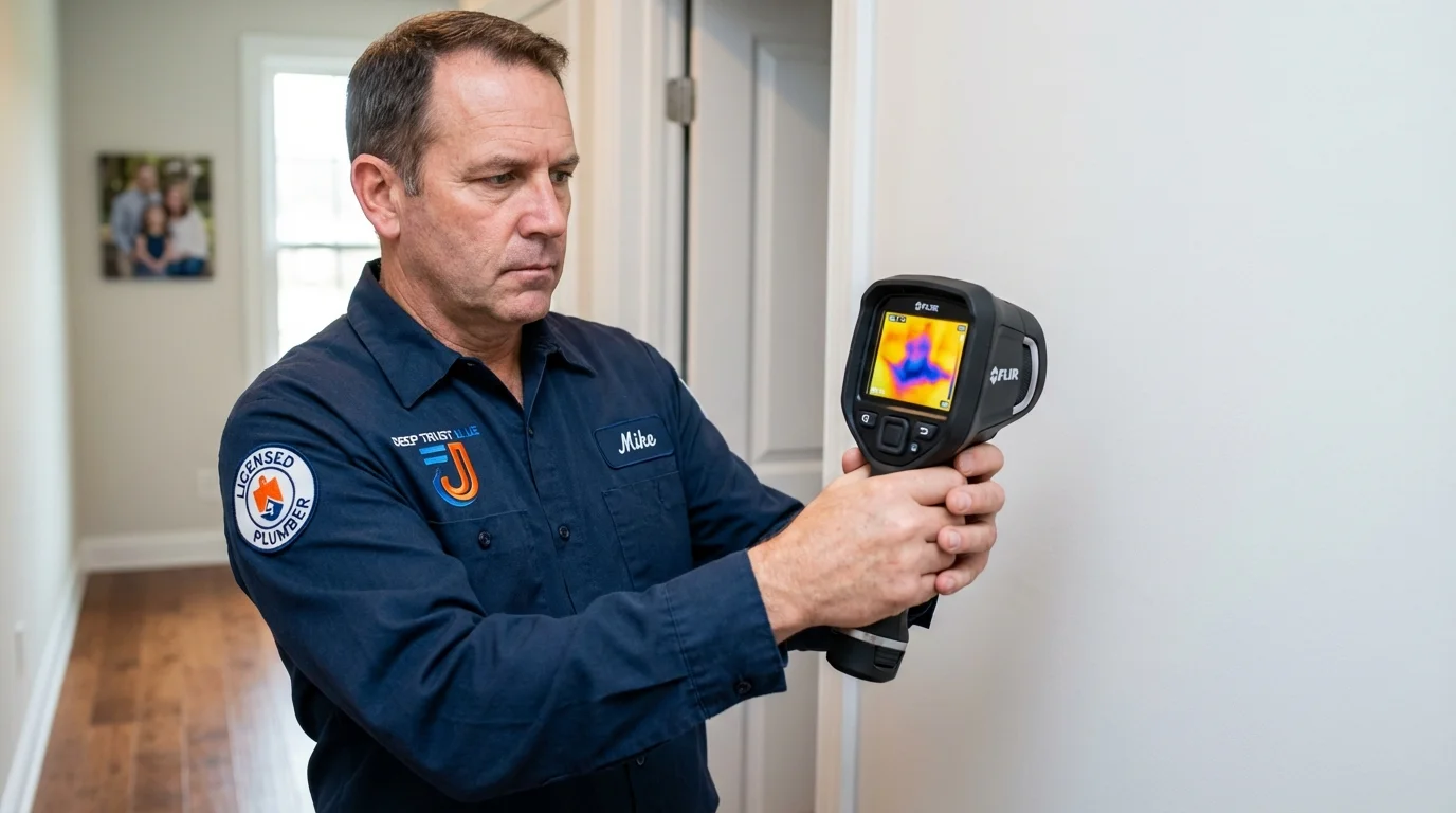 Thermal imaging leak detection by Johns Plumbing LLC in Waunakee